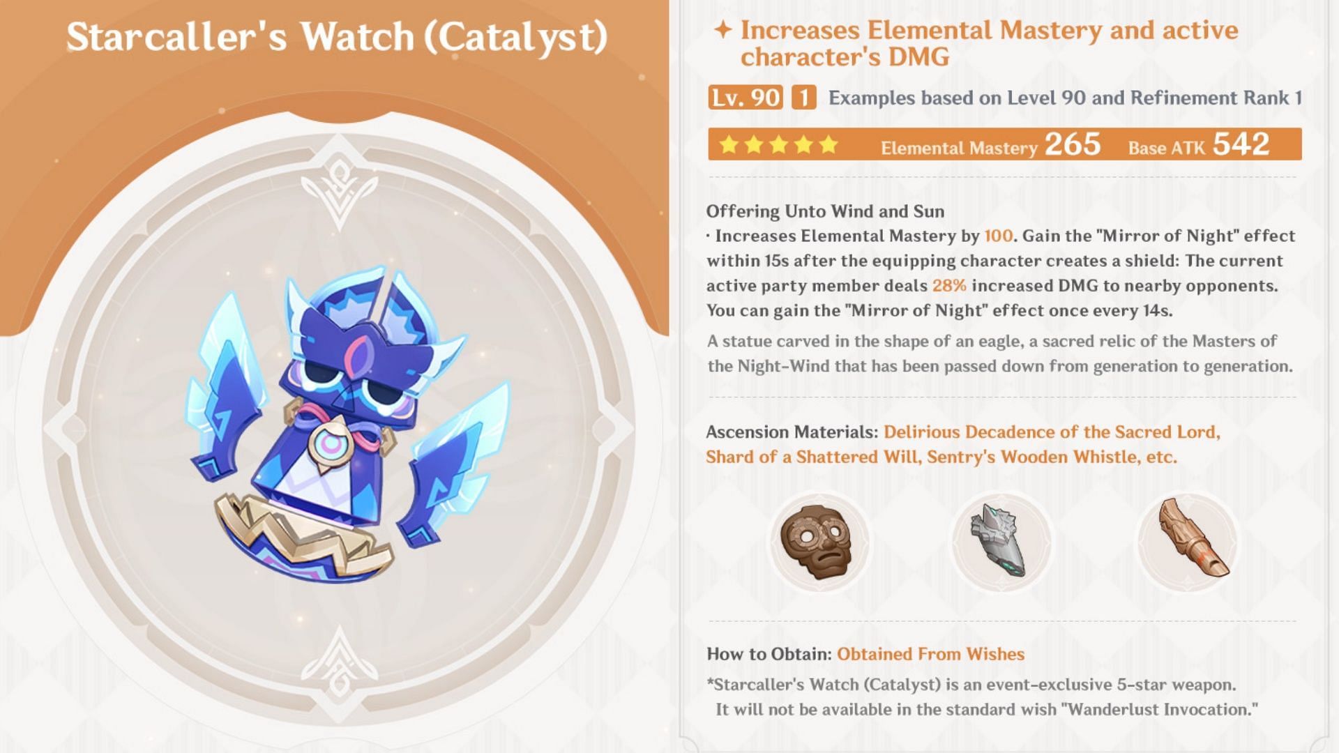 Starcaller&#039;s Watch is the best weapon for Citlali (Image via HoYoverse)