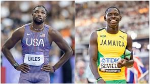 "I didn't like that' - Noah Lyles opens up on viral stare down moment at the finish line with Oblique Seville before the Paris Olympics