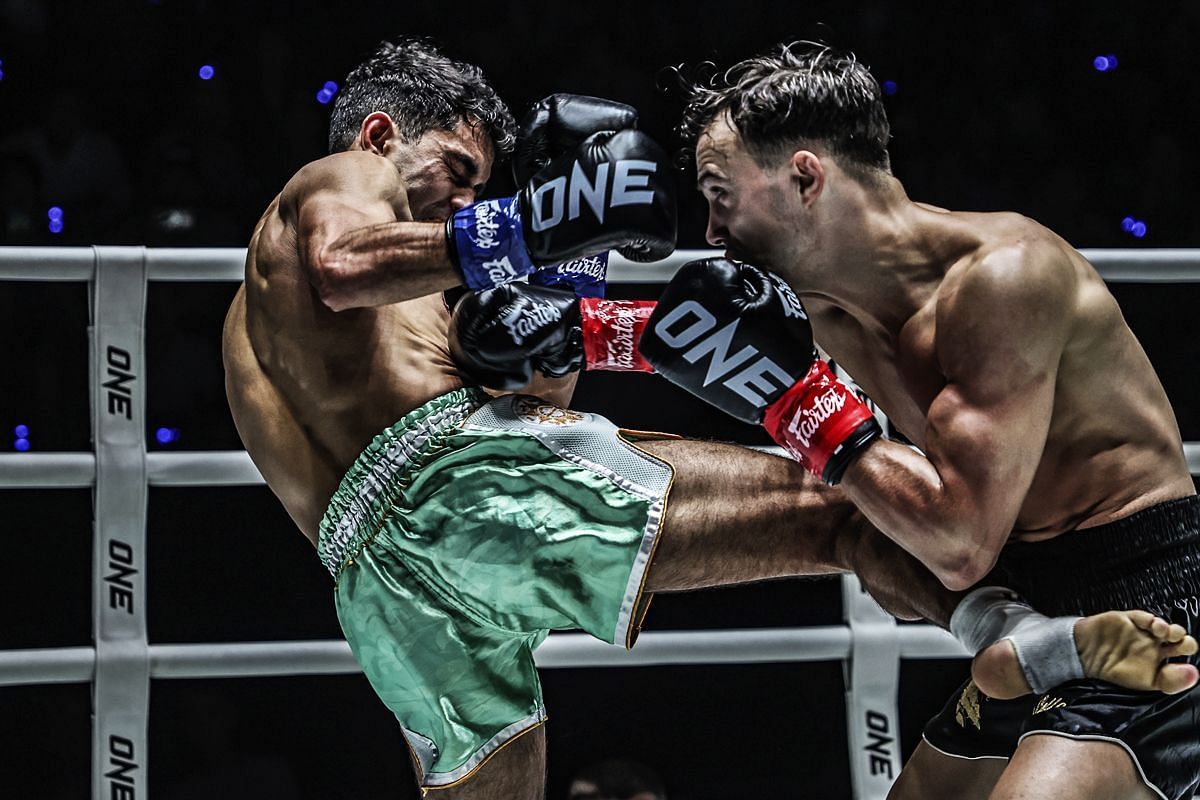 Jonathan Di Bella (right) picked up a win over Rui Botelho last week.