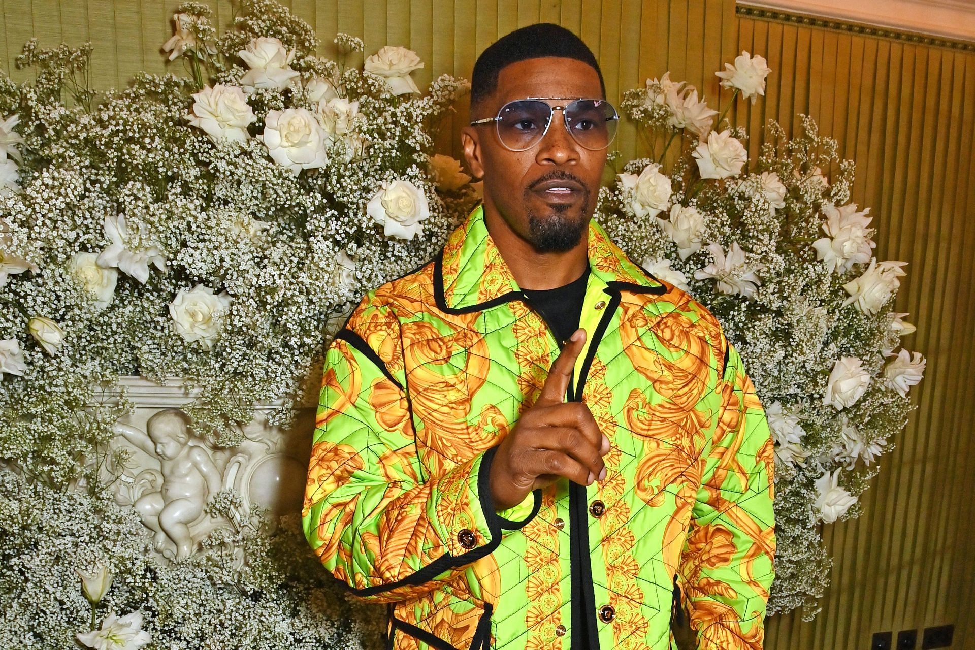 Jamie Fox at British Vogue And Tiffany &amp; Co. Fashion And Film Party (Photo by Dave Benett/Getty Images)