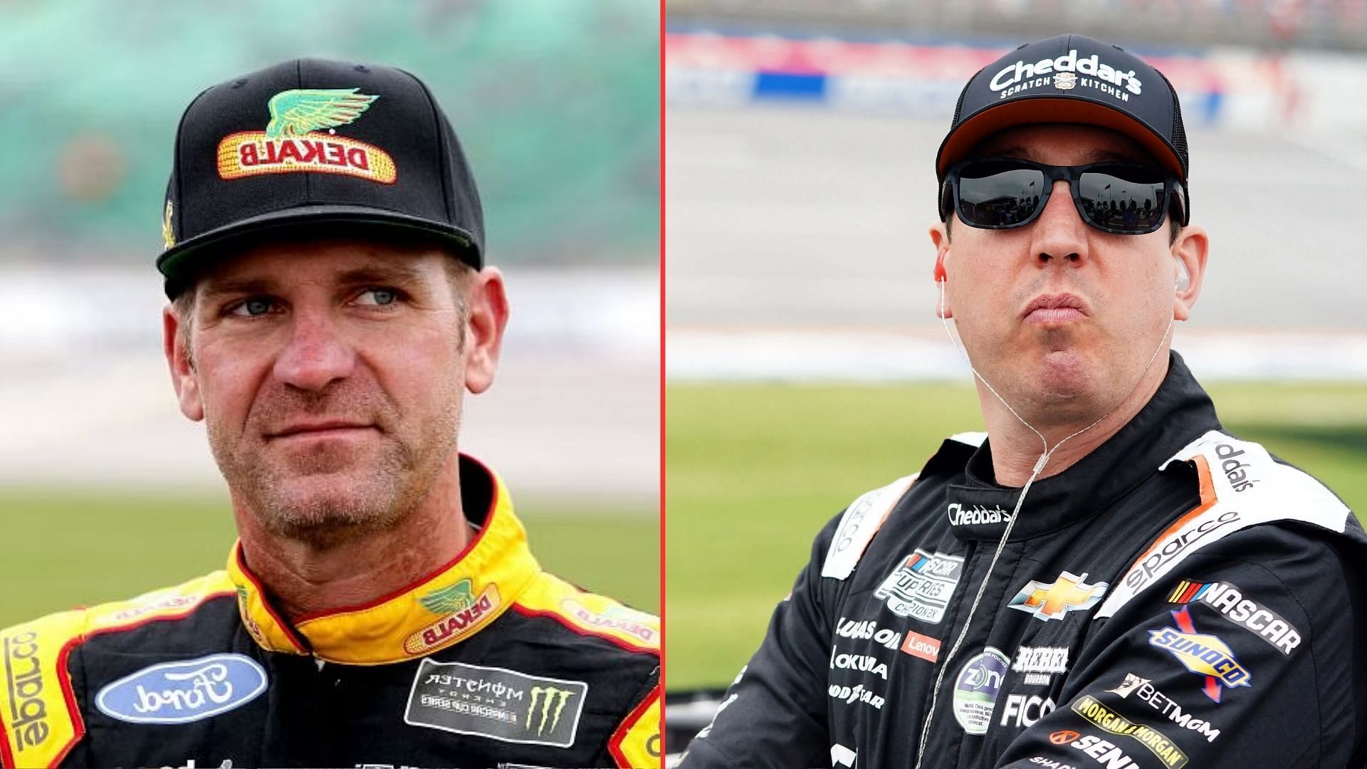 When Clint Bowyer (L) made his feelings known about defeating Kyle Busch (R) (Image: (L- Getty) (R- Imagn))