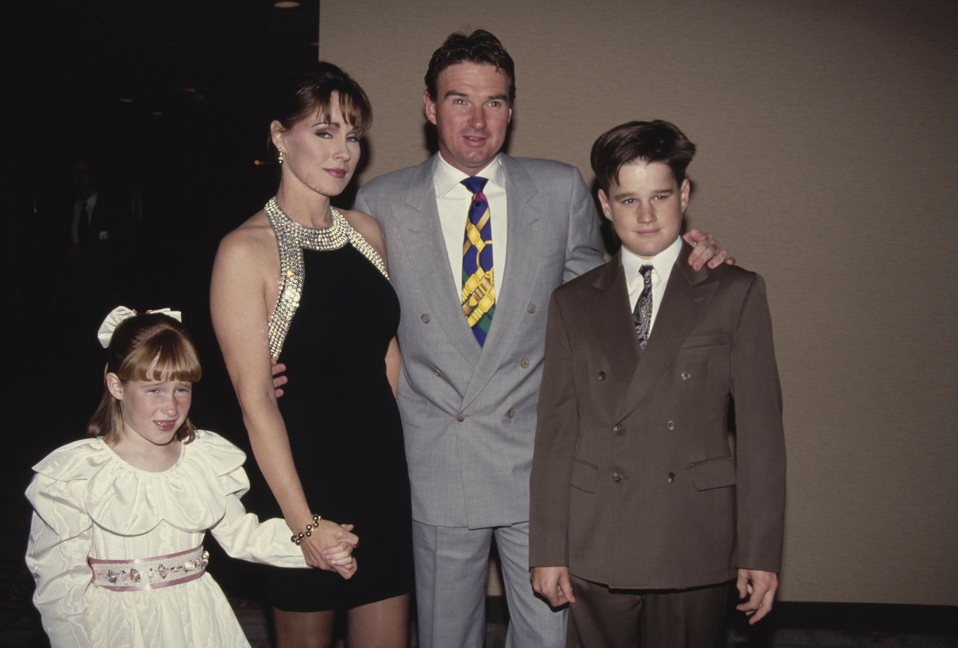 Jimmy Connors with his wife Patti McGuire and their children (Source: Getty)