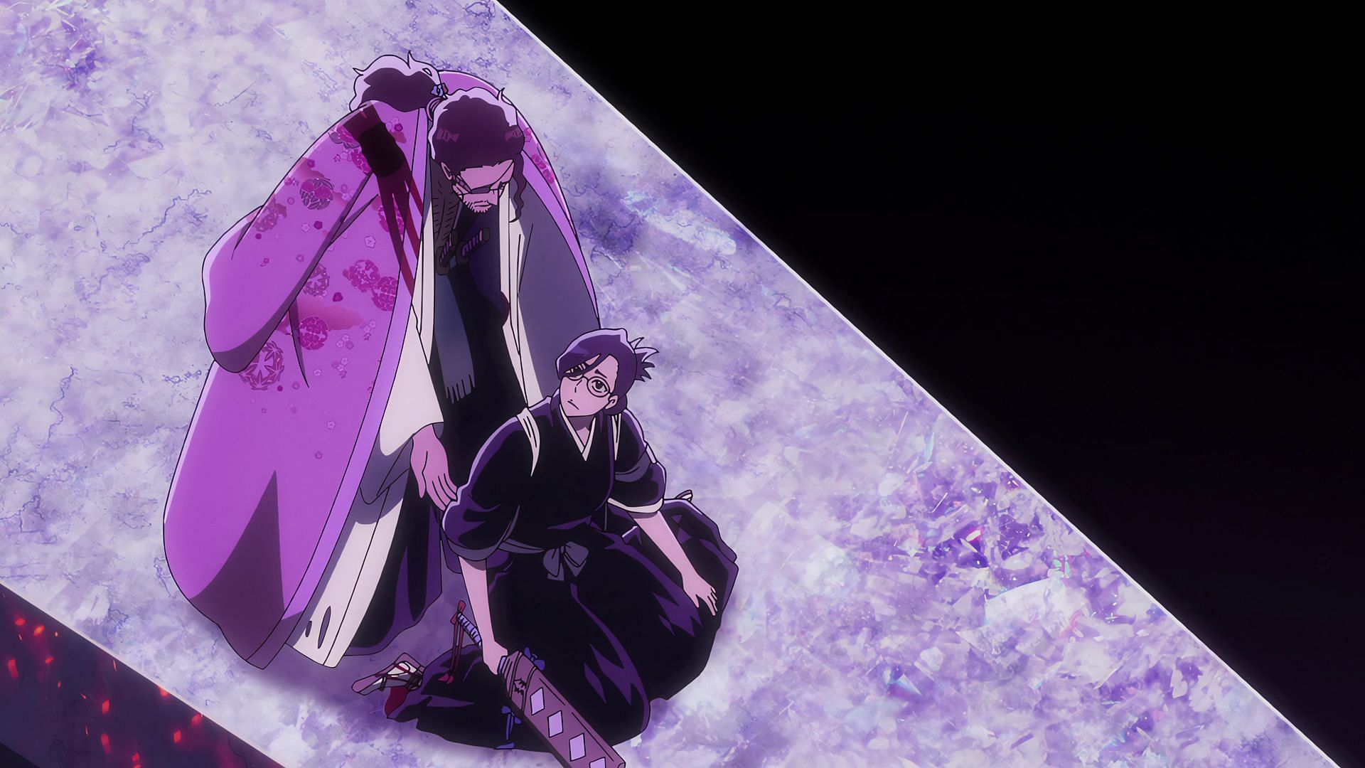 Shunsui and Nanao in Bleach TYBW episode 37 (Image via Pierrot Films)