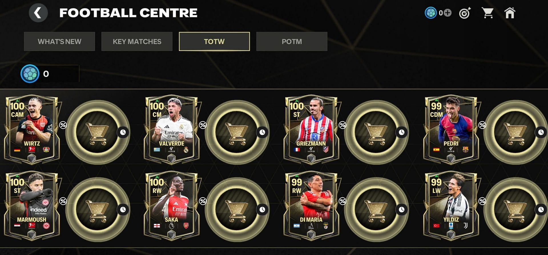 Top 8 EA FC Mobile TOTW 3 players of December 2024 (Image via EA Sports)