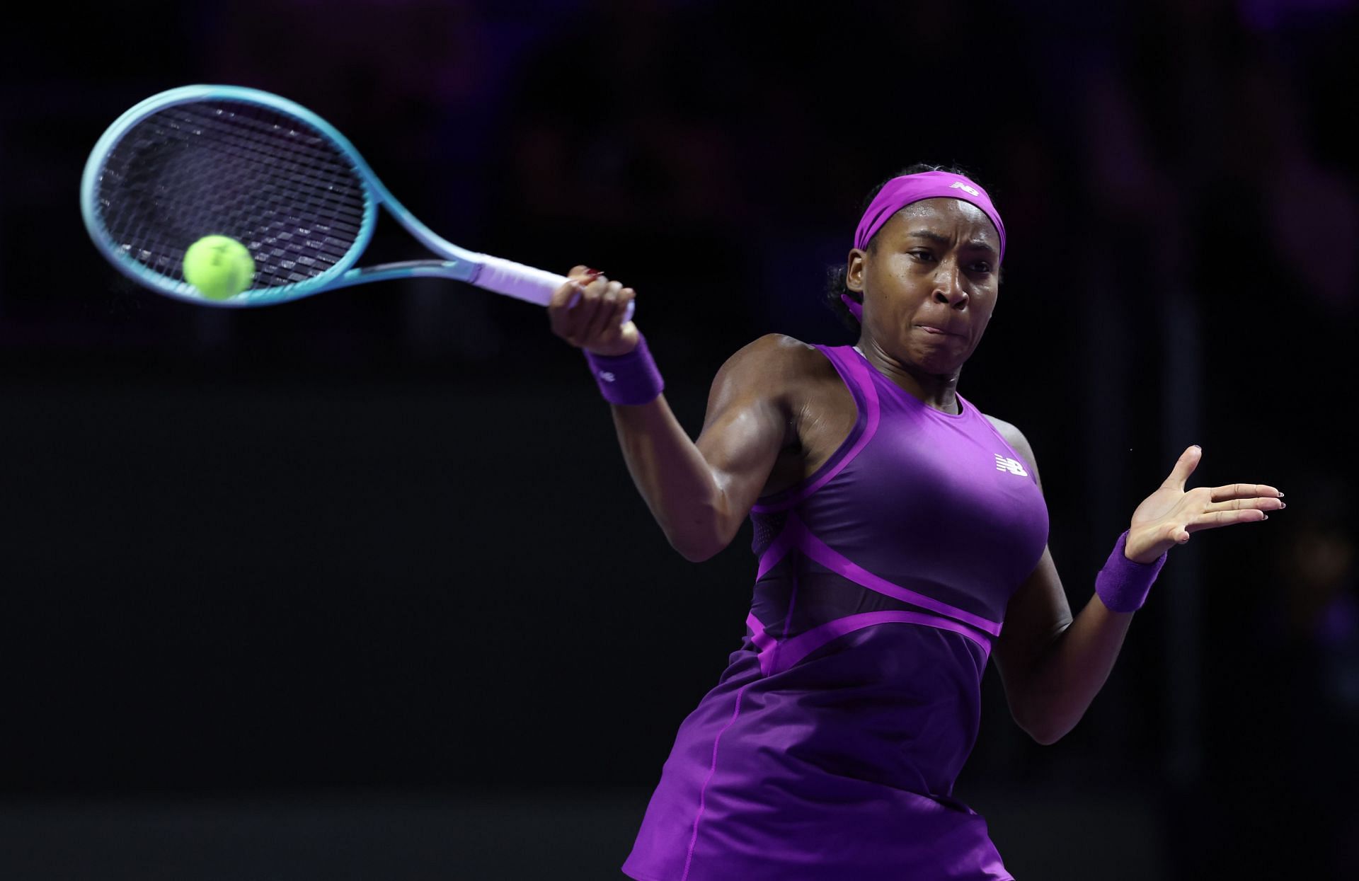 Coco Gauff at WTA Finals 2024 [Source: Getty]