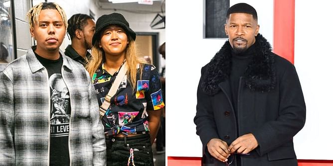 Naomi Osaka turns heads in stylish red dress, adorably captures her boyfriend Cordae showing off his dance moves at Jamie Foxx's birthday party