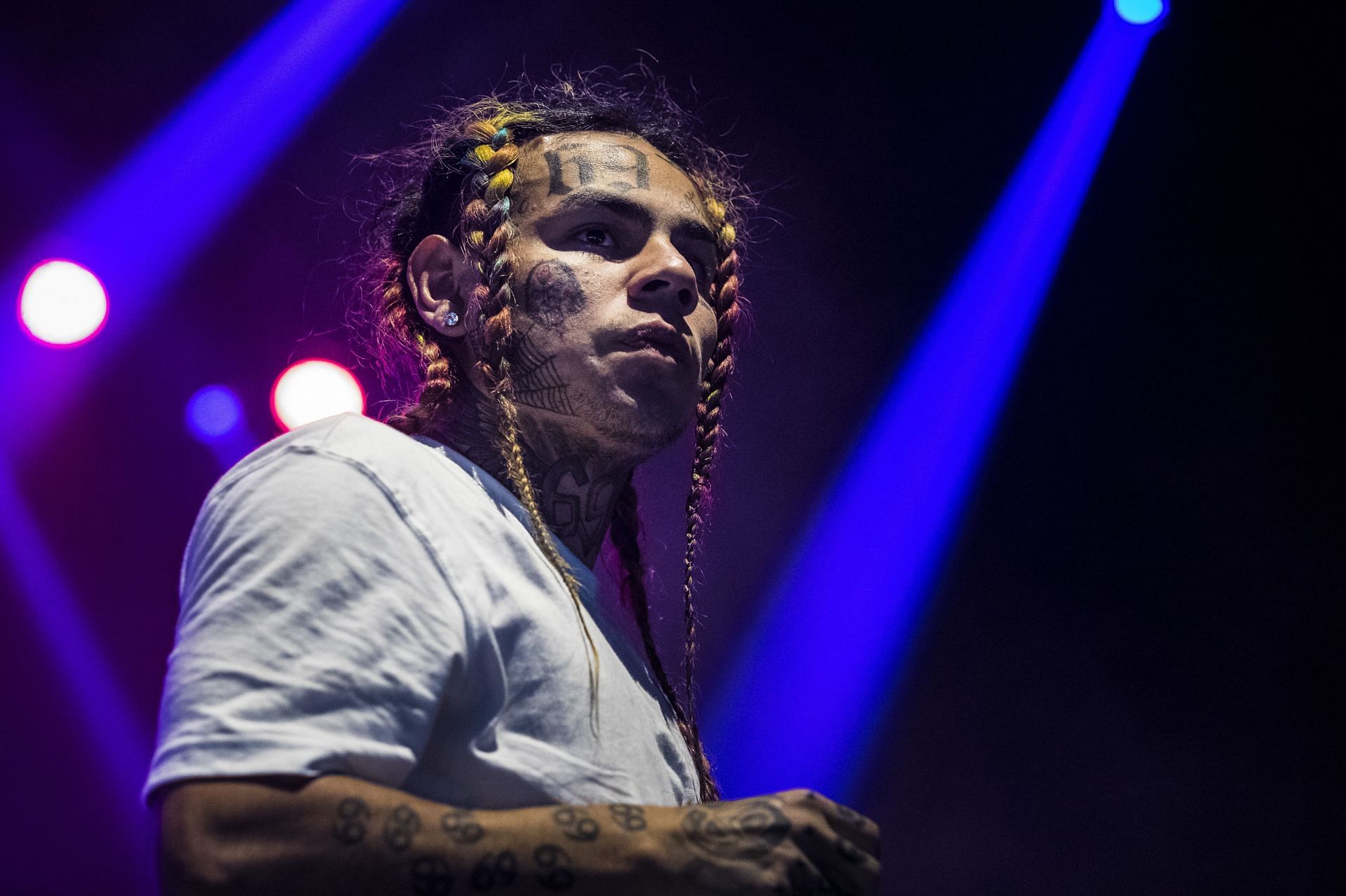 Tekashi  6ix9ine Performs in Concert in Stockholm - Source: Getty