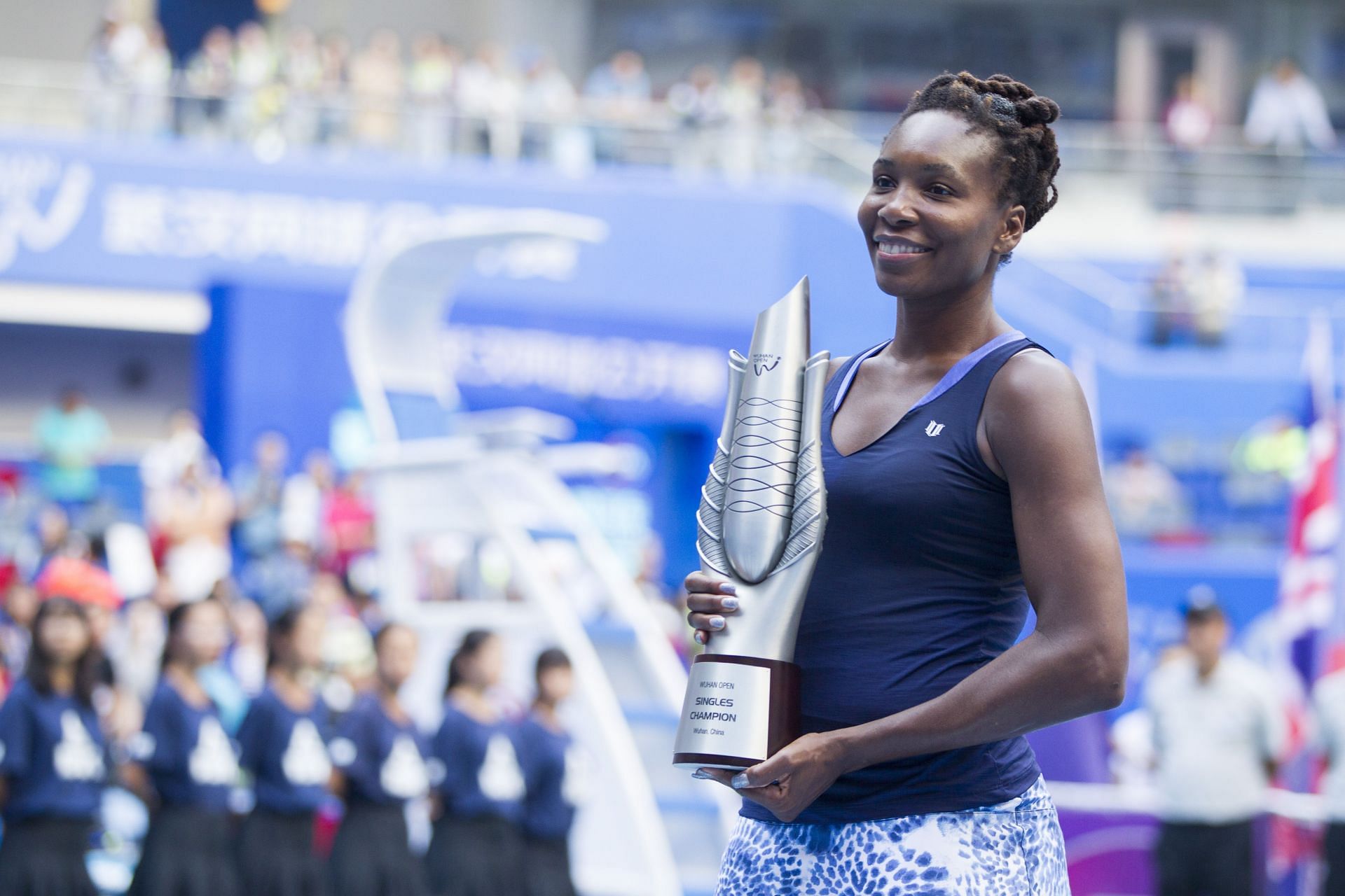 Venus Williams at the Wuhan Open 2015. (Photo: Getty)