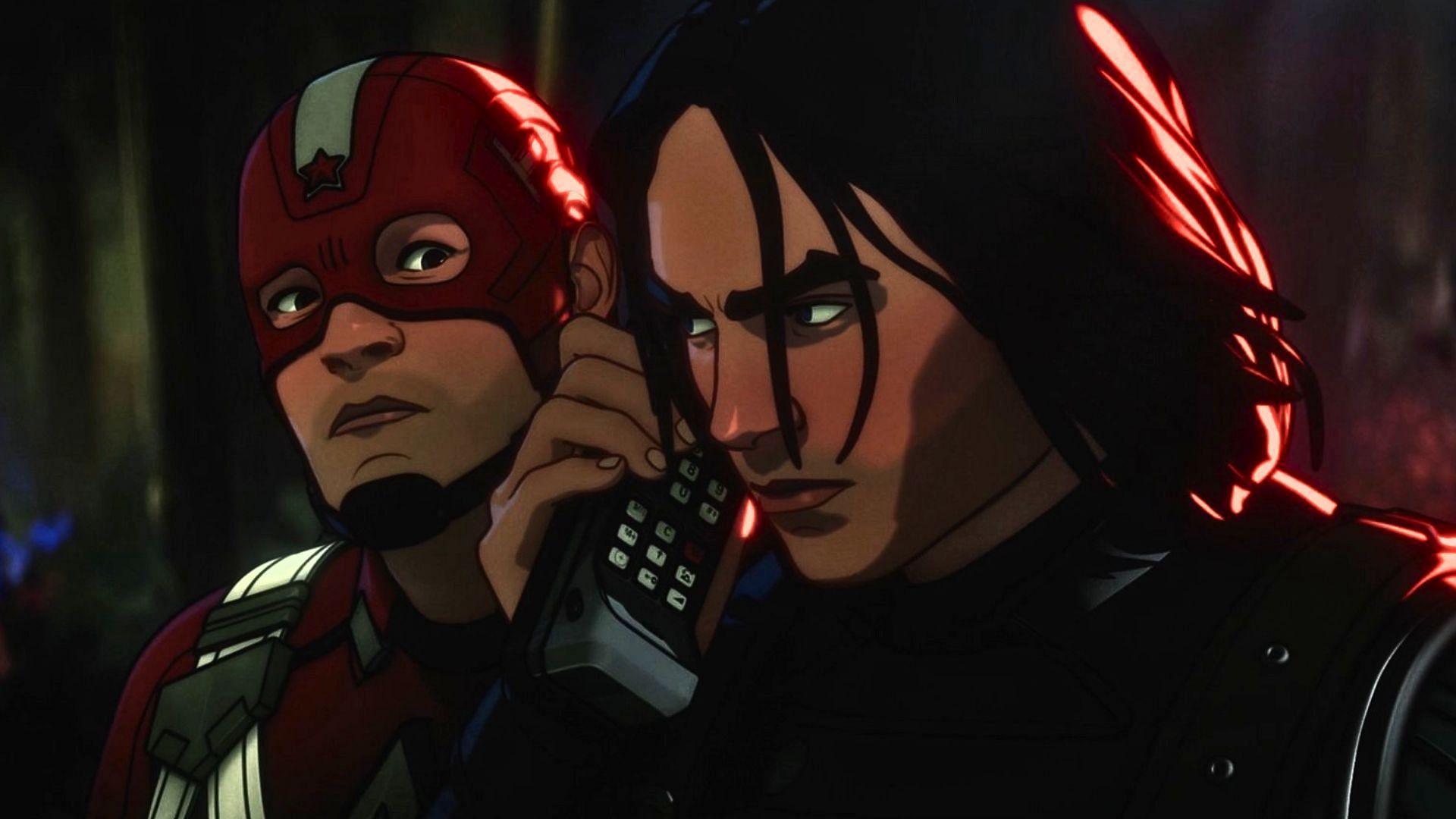 The Winter Soldier and the Red Guardian in a still from What If...? season 3 episode 3 (Image via Marvel Entertainment / YouTube)