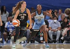 Sabrina Ionescu congratulates Chicago Sky player for getting HOF honors