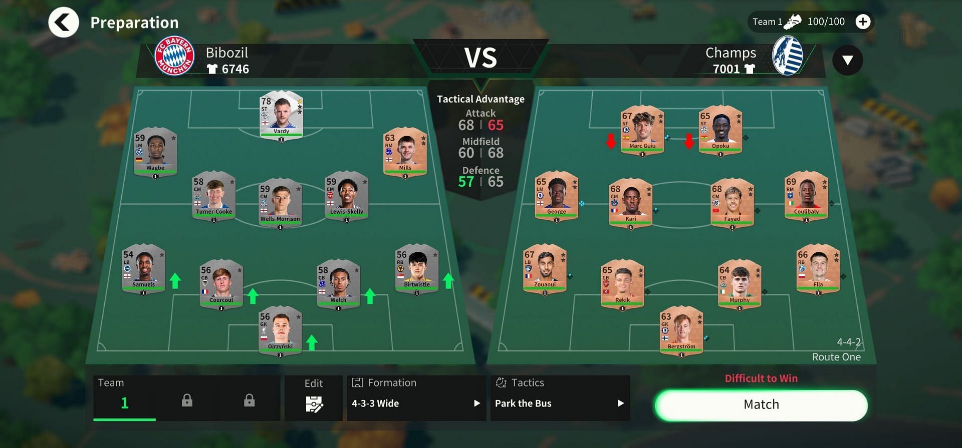 EA FC Empires in-game Match preparation (Image via EA Sports)