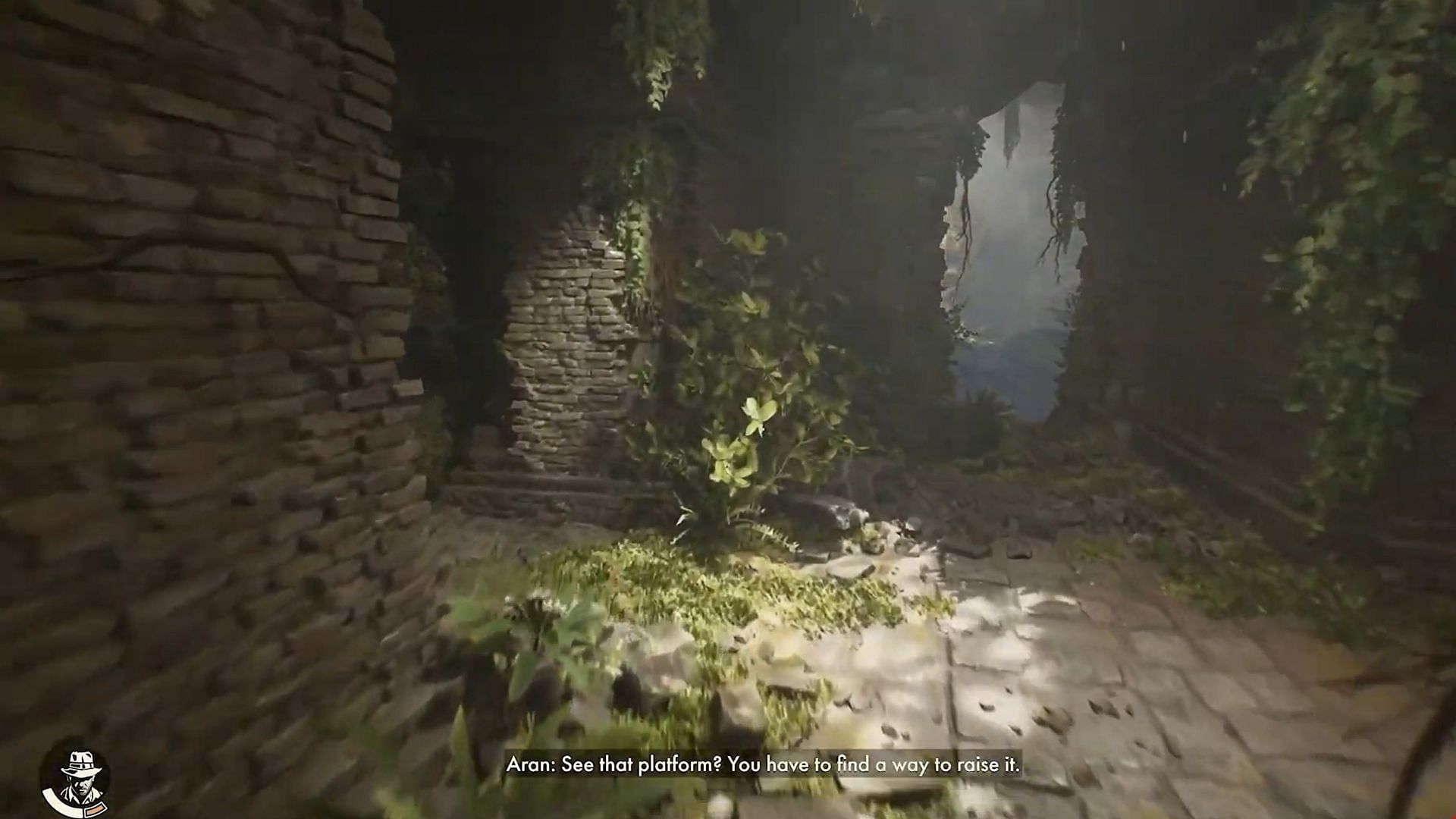 Head through this break in the wall. (Image via Bethesda Softworks || YouTube/@Trophygamers)