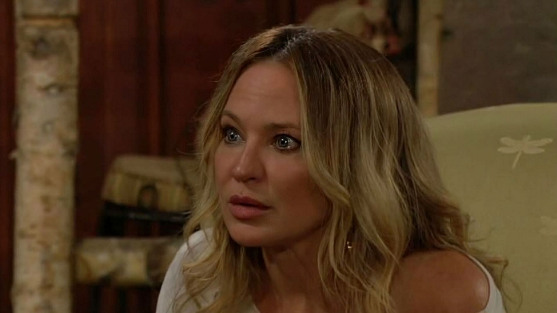 Sharon Newman in a still from The Young and the Restless (via CBS)