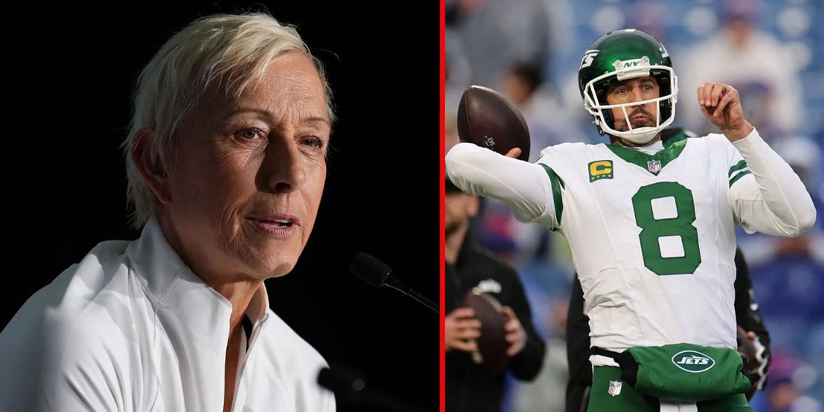 Martina Navratilova (L) Aaron Rodgers (R) | Getty