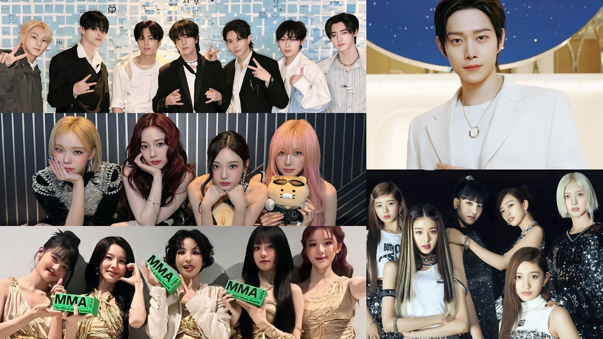 2024 KBS GAYO DAECHUKJE MCs, collaboration stages, and full performers lineup (Image via Instagram/@ivestarship, @official_g_i_dle, @aespa_official, @youngdae0302, and X/@ENHYPEN_members)