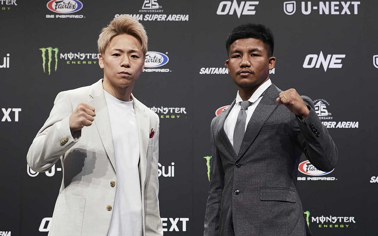 Takeru (left) and Rodtang (right). [Photo from ONE Championship]