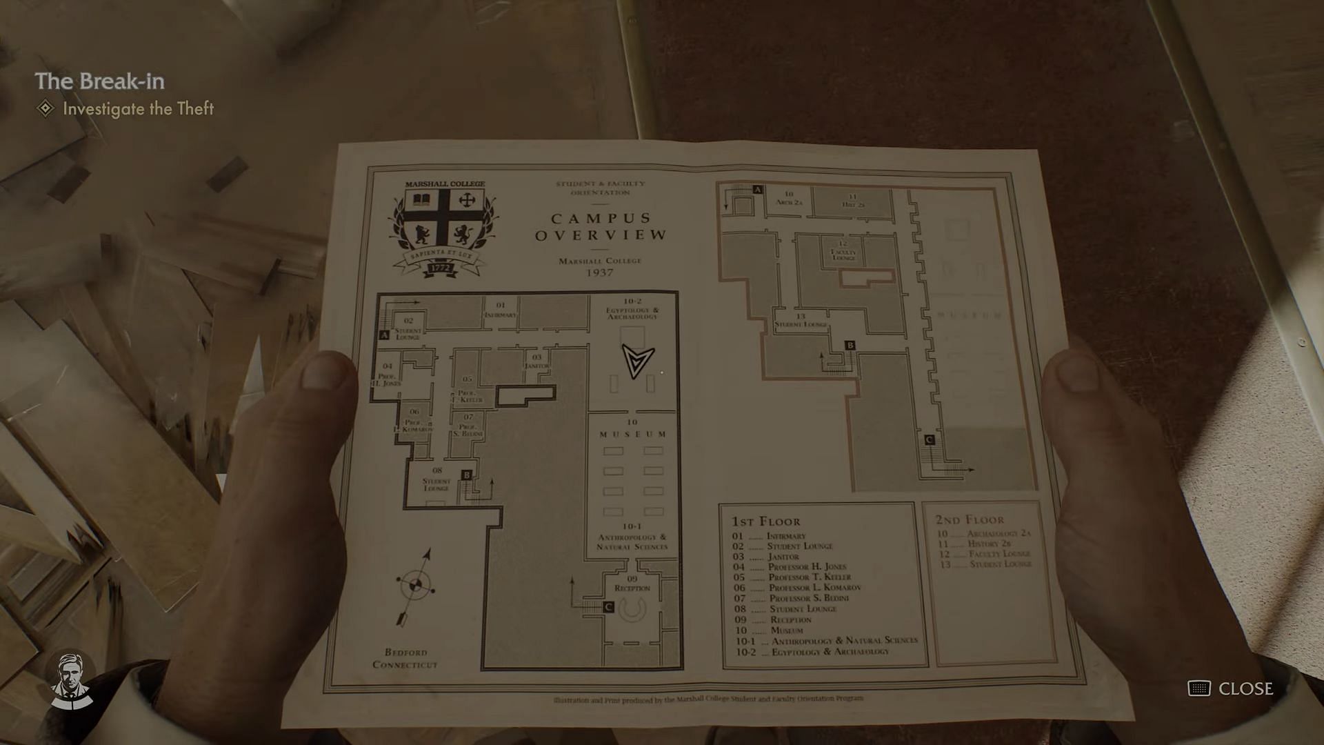 The map highlights different areas and elevations (Image via Bethesda Softworks)