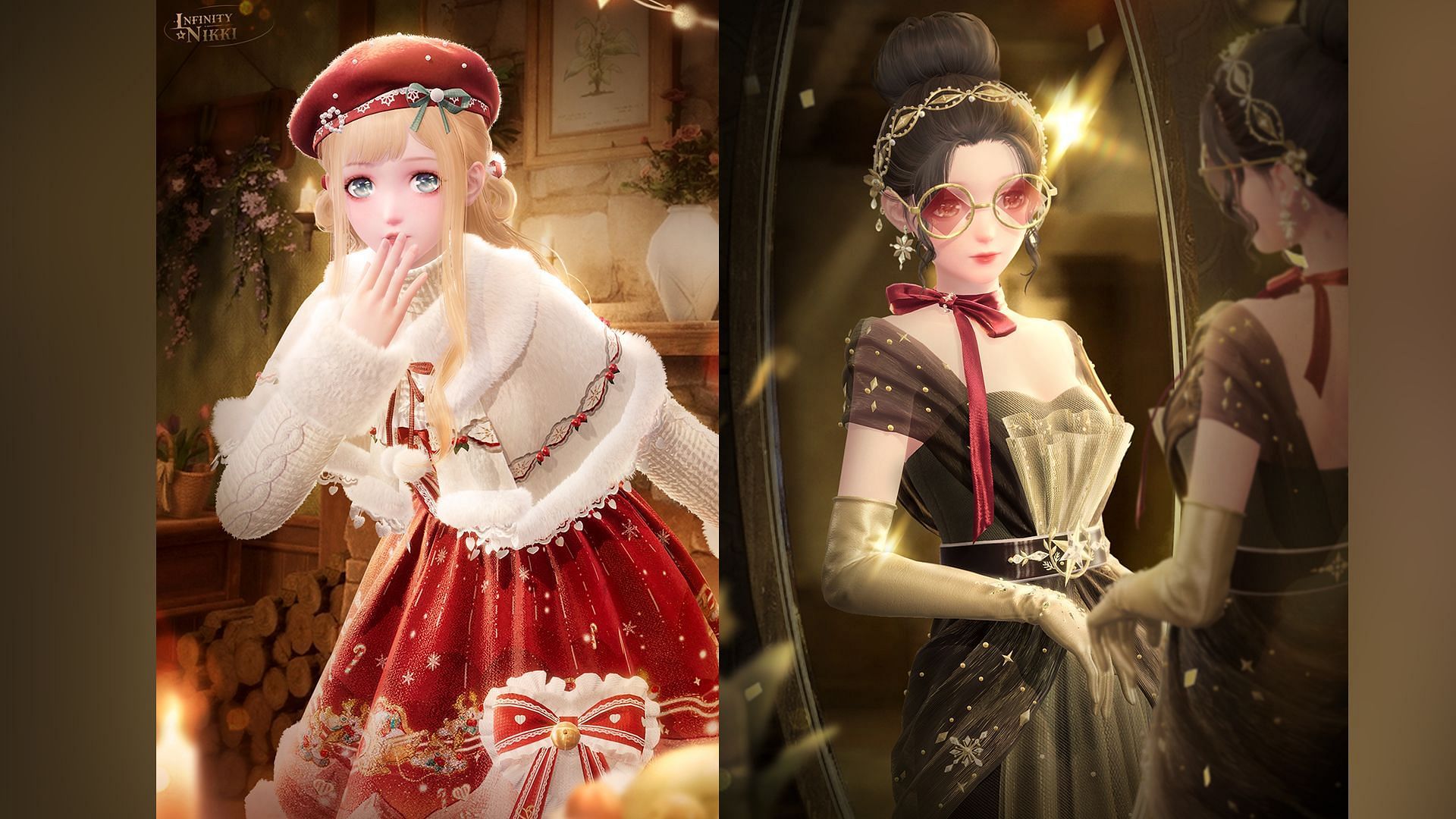 Snowy Encounter and Star of the Gala outfits (Image via Infold Games)