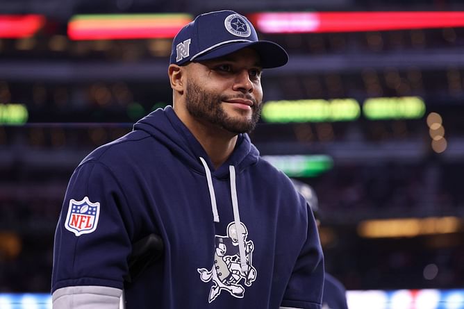 When Dak Prescott reacted to Jared Goff's $134,000,000 contract extension with Rams: "It's pushing the market"