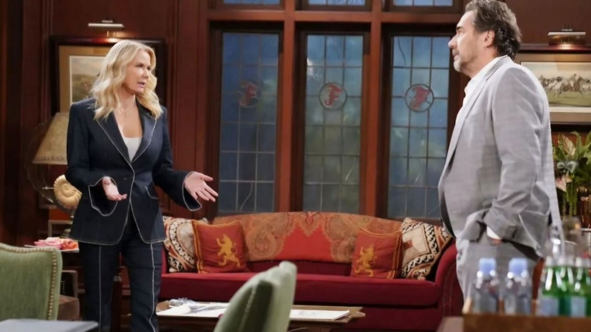 Brooke and Ridge in a still from The Bold and the Beautiful (via CBS)