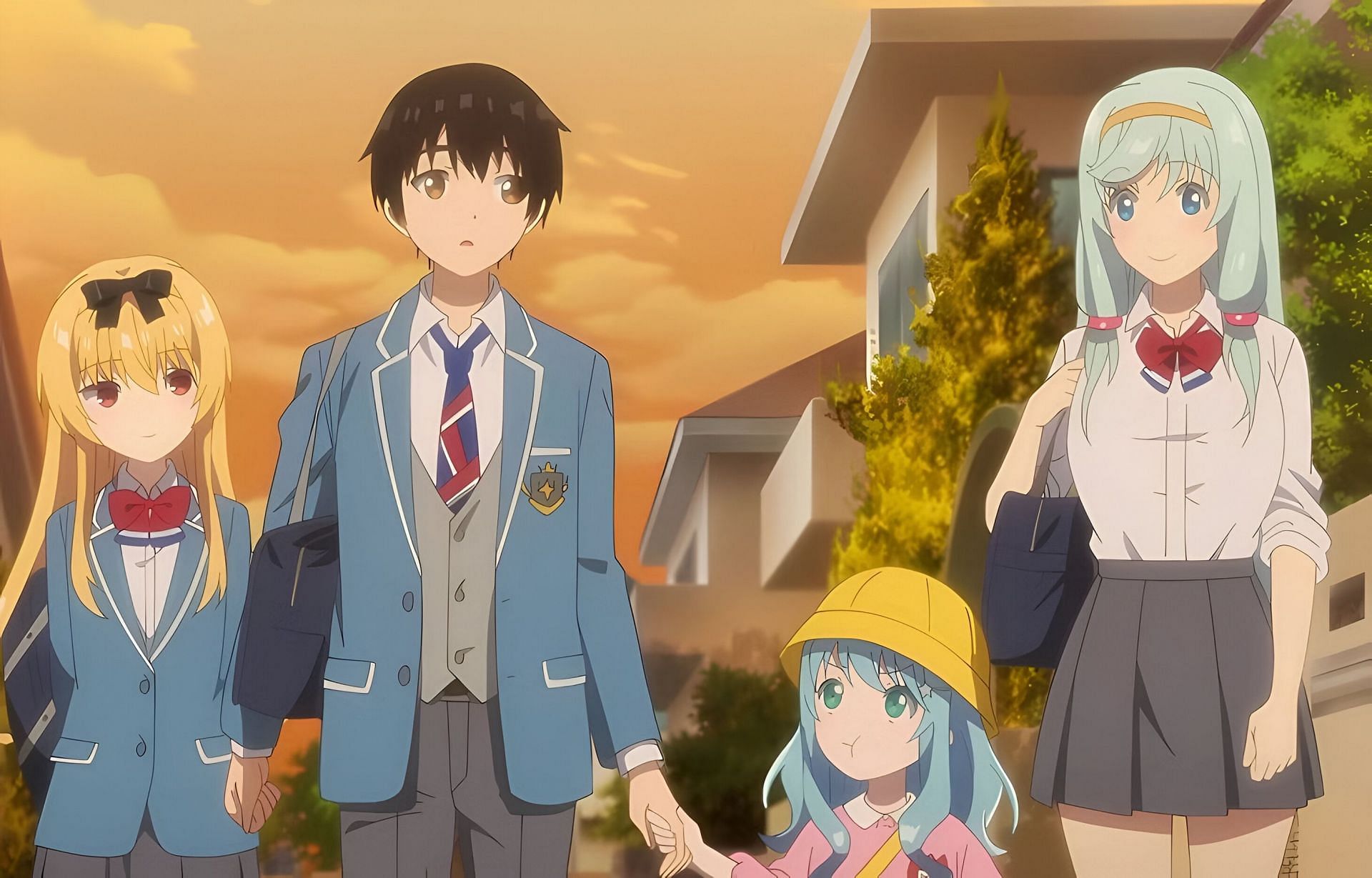 The protagonist's group as seen in the anime (Image via asread)