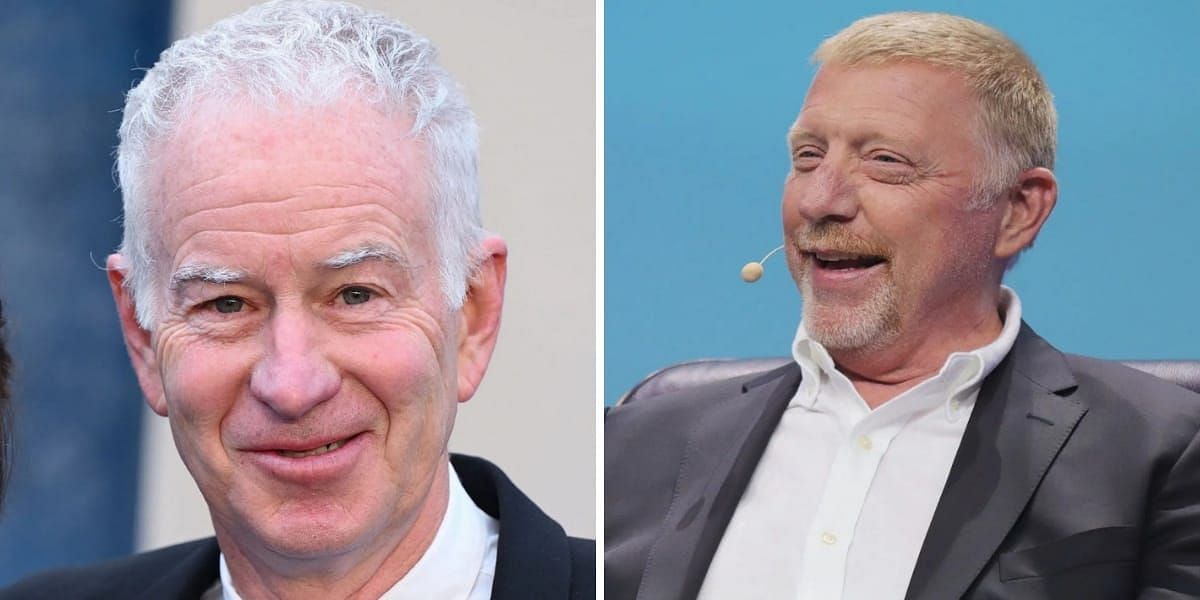 John McEnroe (L) &amp; Boris Becker (R) (Source - GETTY)