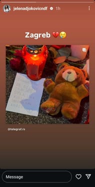 Novak Djokovic's wife's Instagram story (Image Source: Instagram)