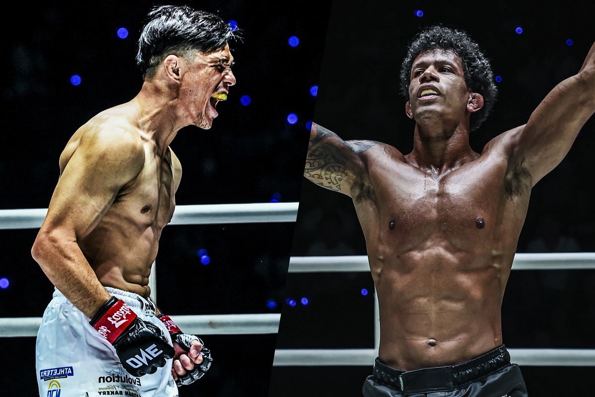 Reece McLaren (left) and Adriano Moraes (right). [Photos from ONE Championship]