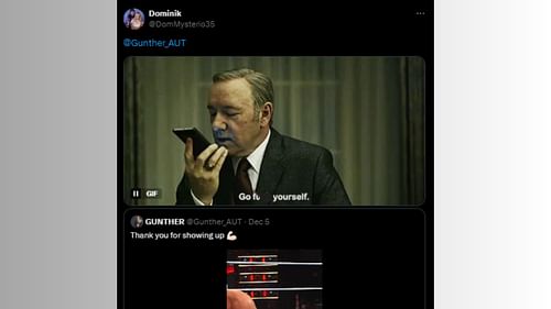 The post was aimed at Gunther (Credit: Dominik Mysterio's X account)