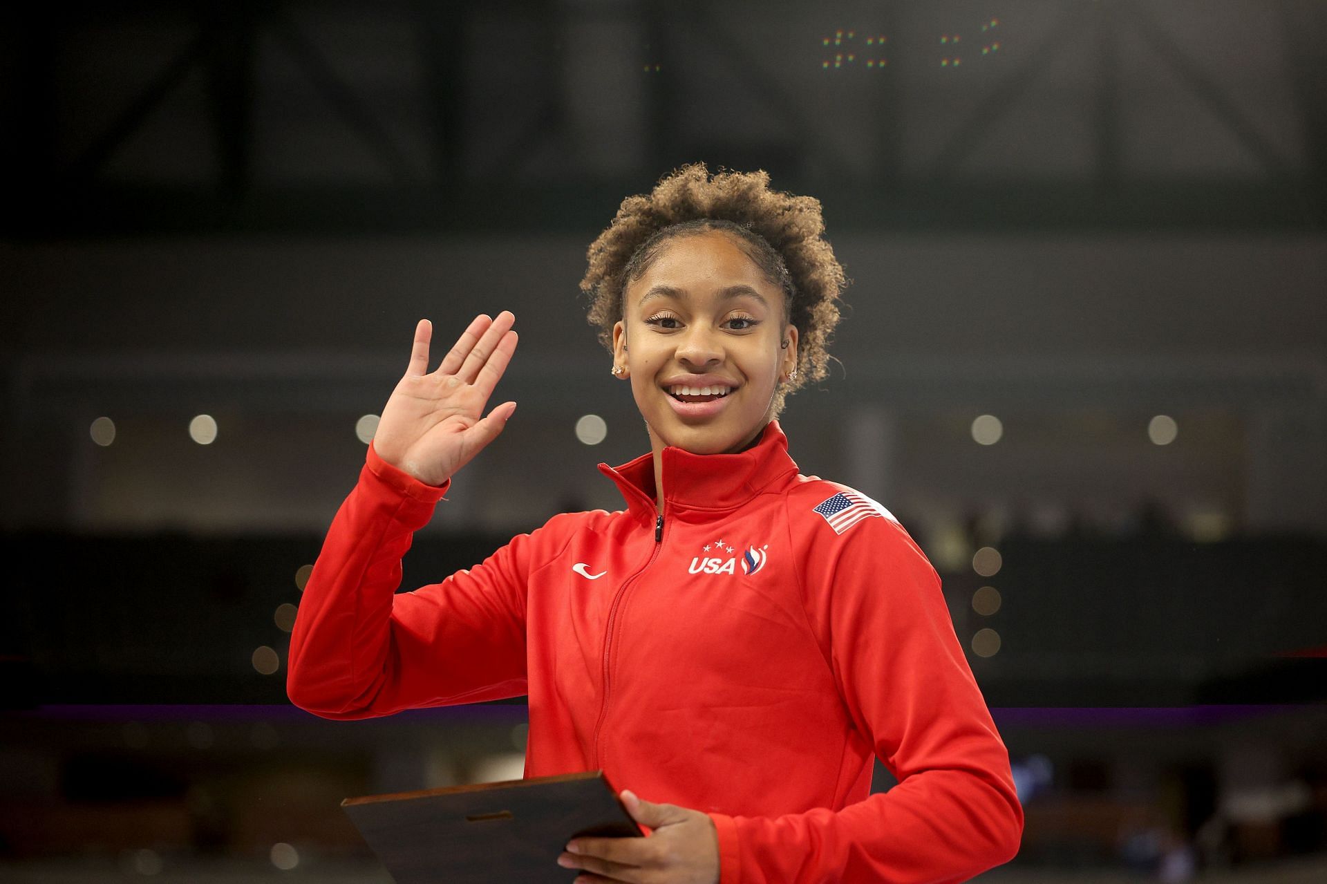 Blakely after clinching a second-place finish in the all-around event of the 2024 Xfinity US Gymnastics Championships (Image via: Getty Images)