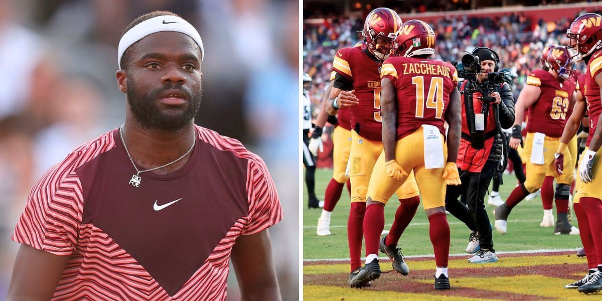 Frances Tiafoe (L) &amp; the Washington Commanders (R) [Image Source: Getty Images]