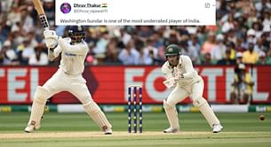 “One of the most underrated players of India” - Fans react as Washington Sundar scores 50 off 162 balls in BGT 2024-25 4th Test
