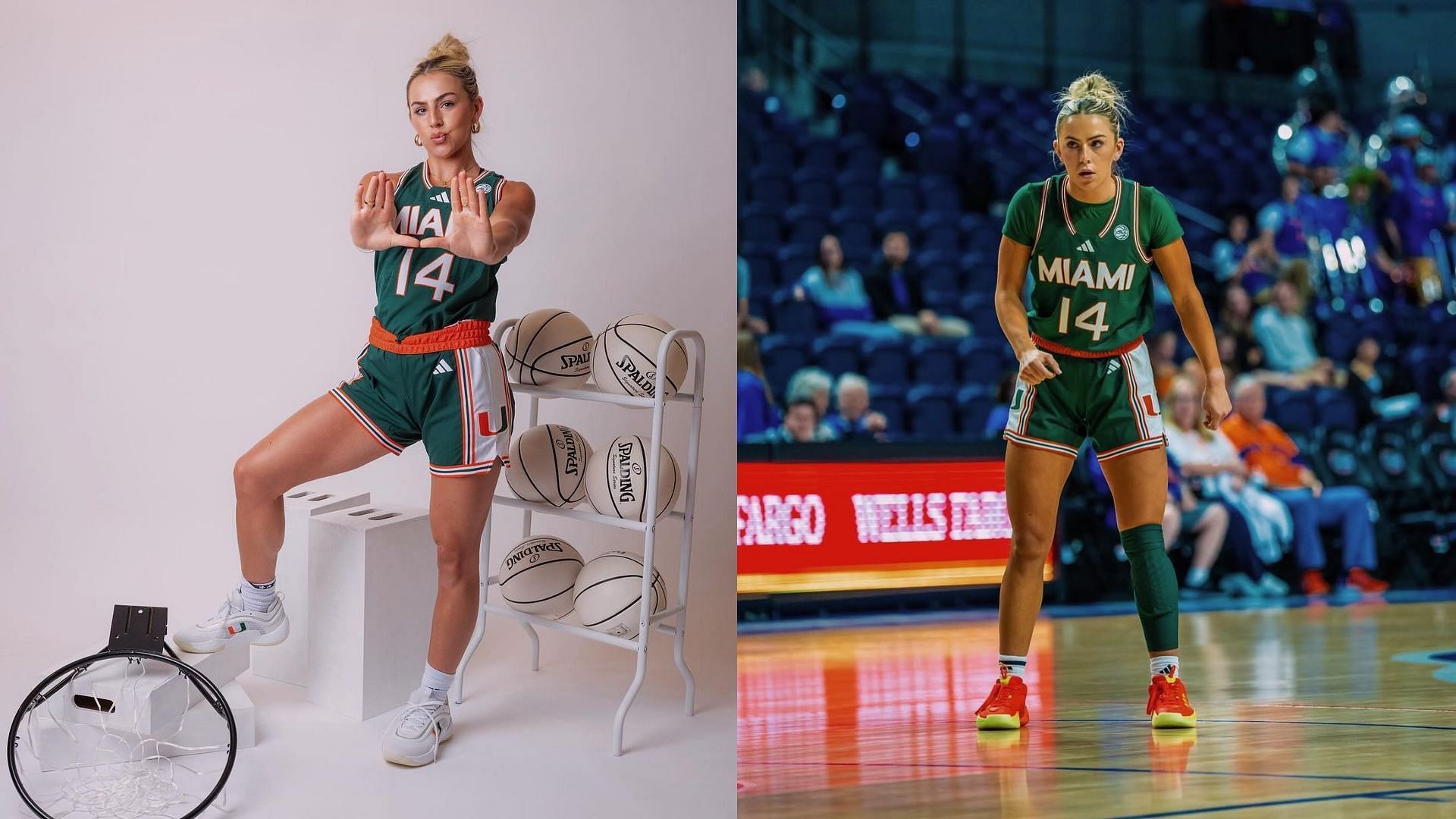 Miami Hurricanes guard Haley Cavinder | Image source: Instagram @haleycavinder