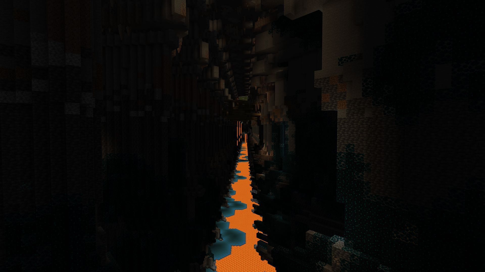 The endless corridor looks absolutely stunning (Image via Mojang Studios)