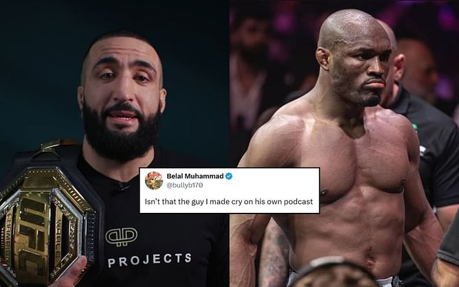 Belal Muhammad roasts Kamaru Usman after being trolled for security incident at UFC 310: "Isn’t that the guy I made cry on his own podcast"