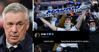 "Ancelotti is a joke", "Will put a worldie display" - Fans provide mixed reaction to Real Madrid star's inclusion in XI for Getafe clash