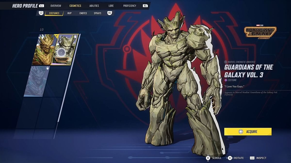 All Marvel Rivals Groot skins: Tier list and prices