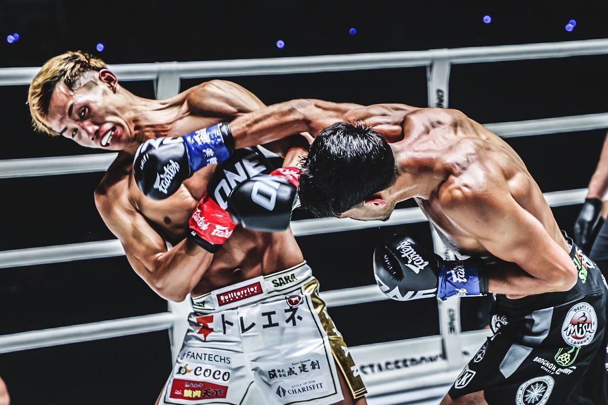 Elias Mahmoudi fighting Taiki Naito | Image credit: ONE Championship