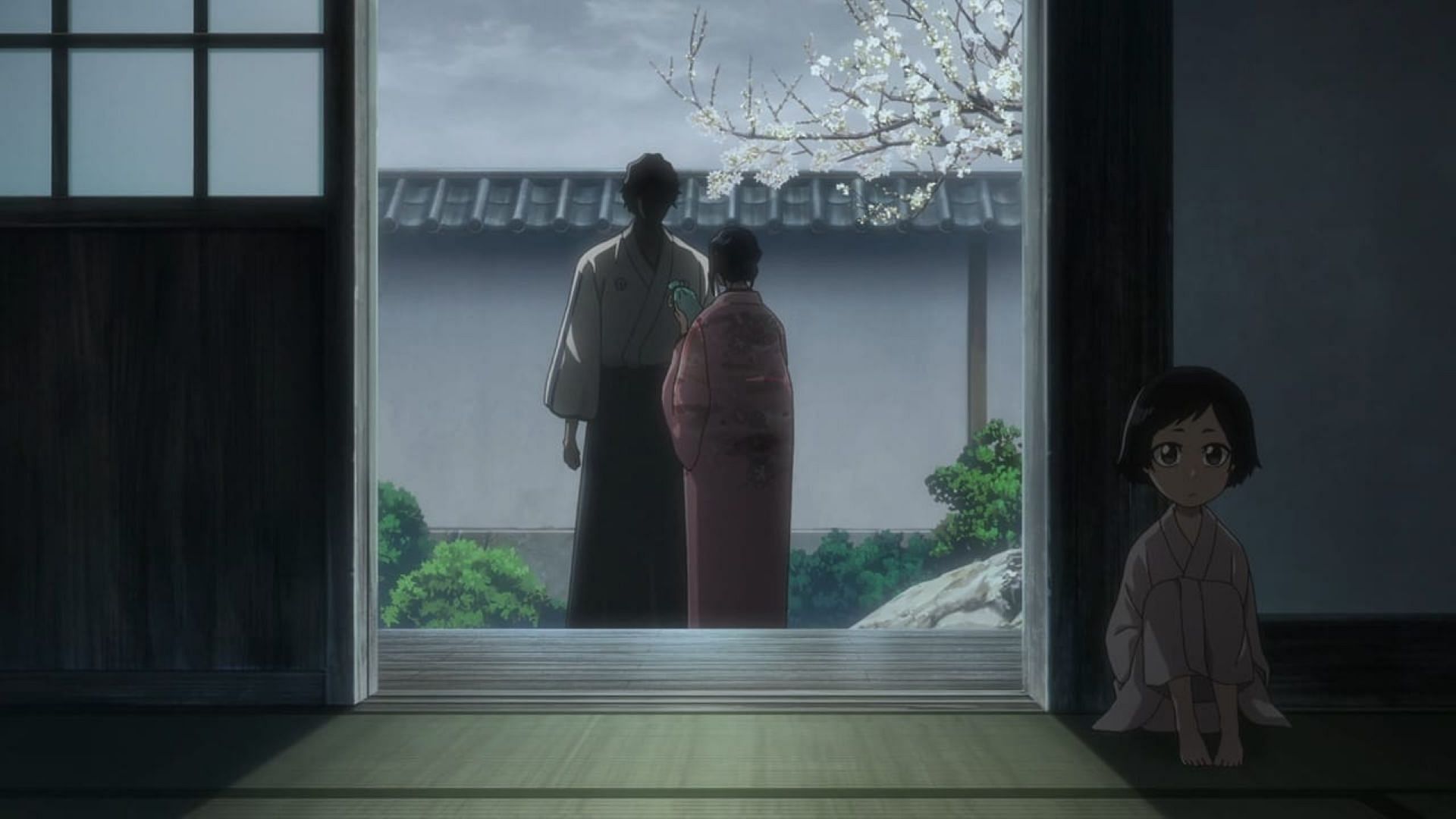 Nanao's mother entrusts the sword to Shunsui (Image via Pierrot Films)