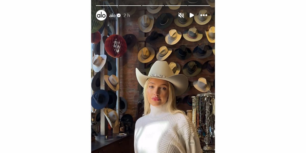 Alo Yoga's Instagram story/@alo