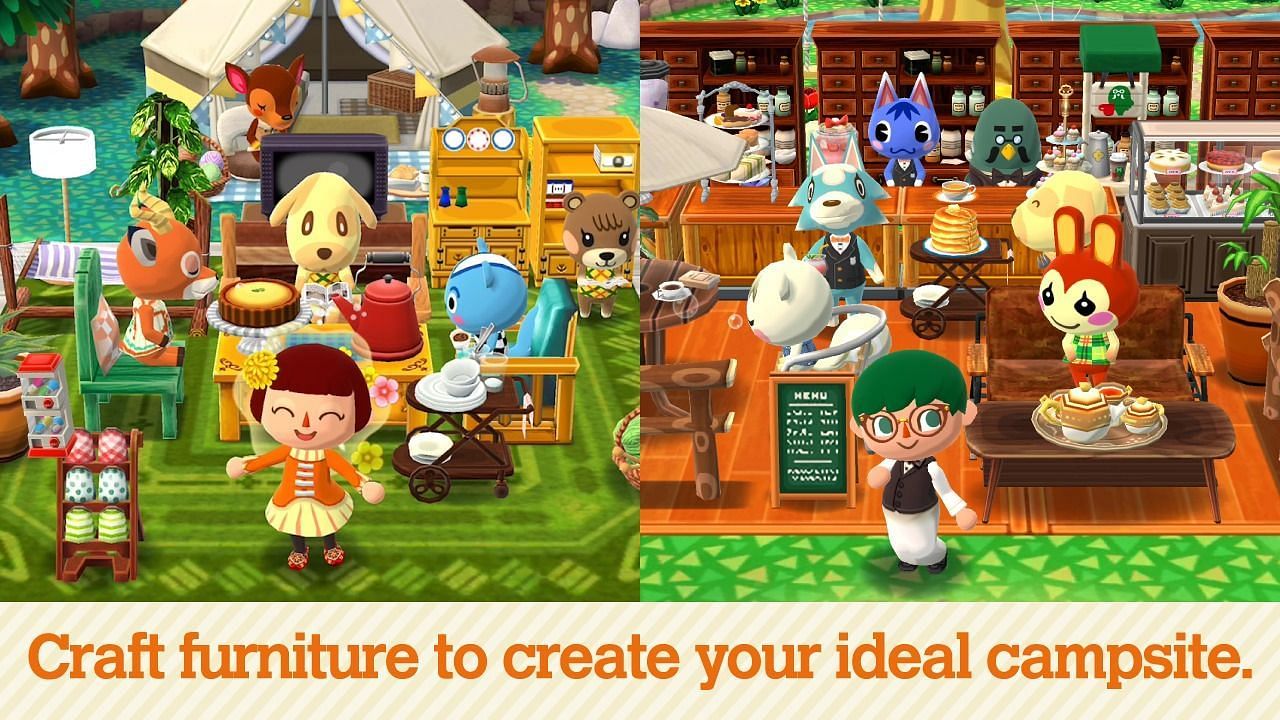 Crafting is not just about decorating your campsite; it&rsquo;s a key tool to level up (Image via Nintendo)