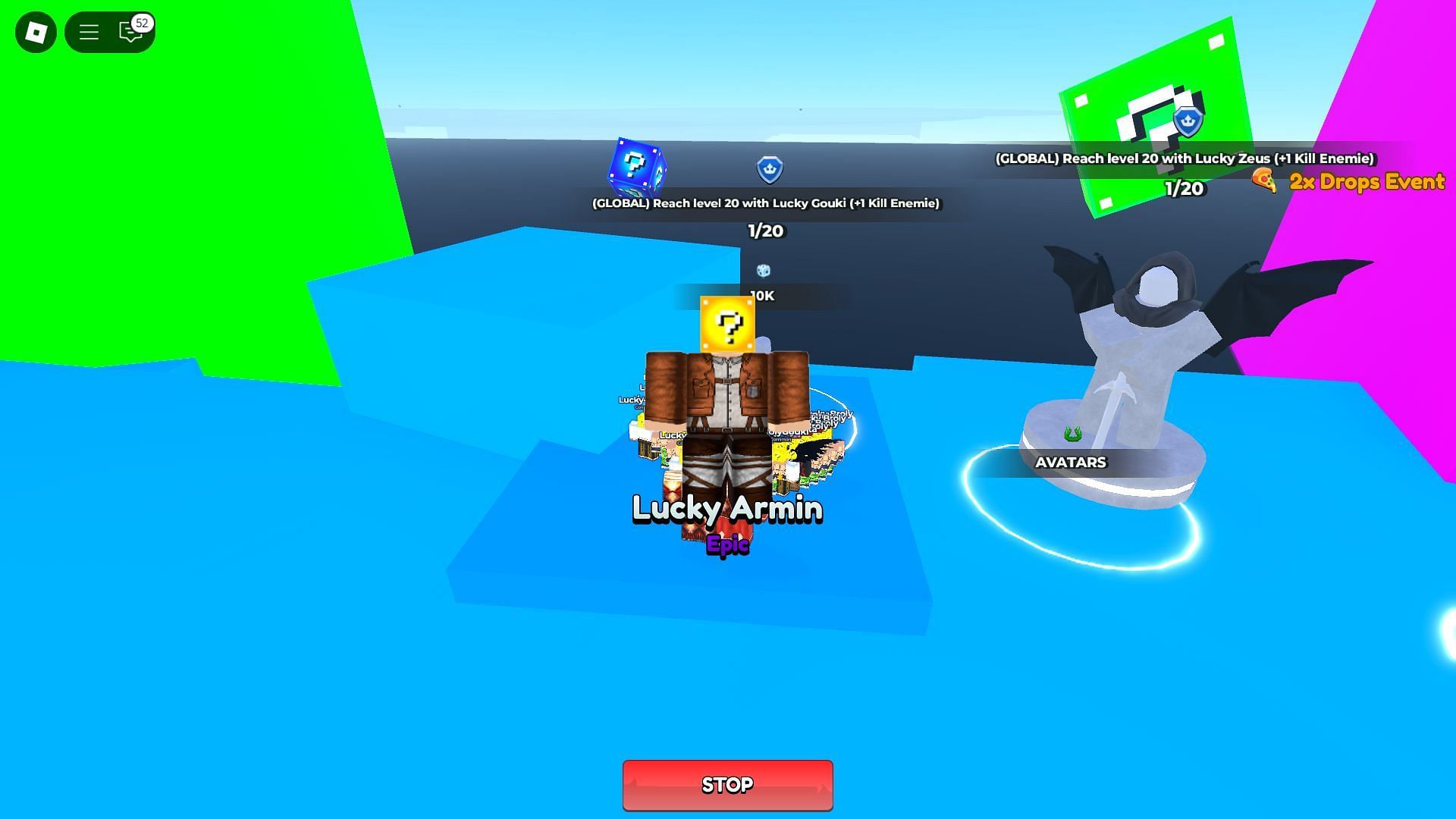 Obtaining a Lucky Pet (Image via Roblox)