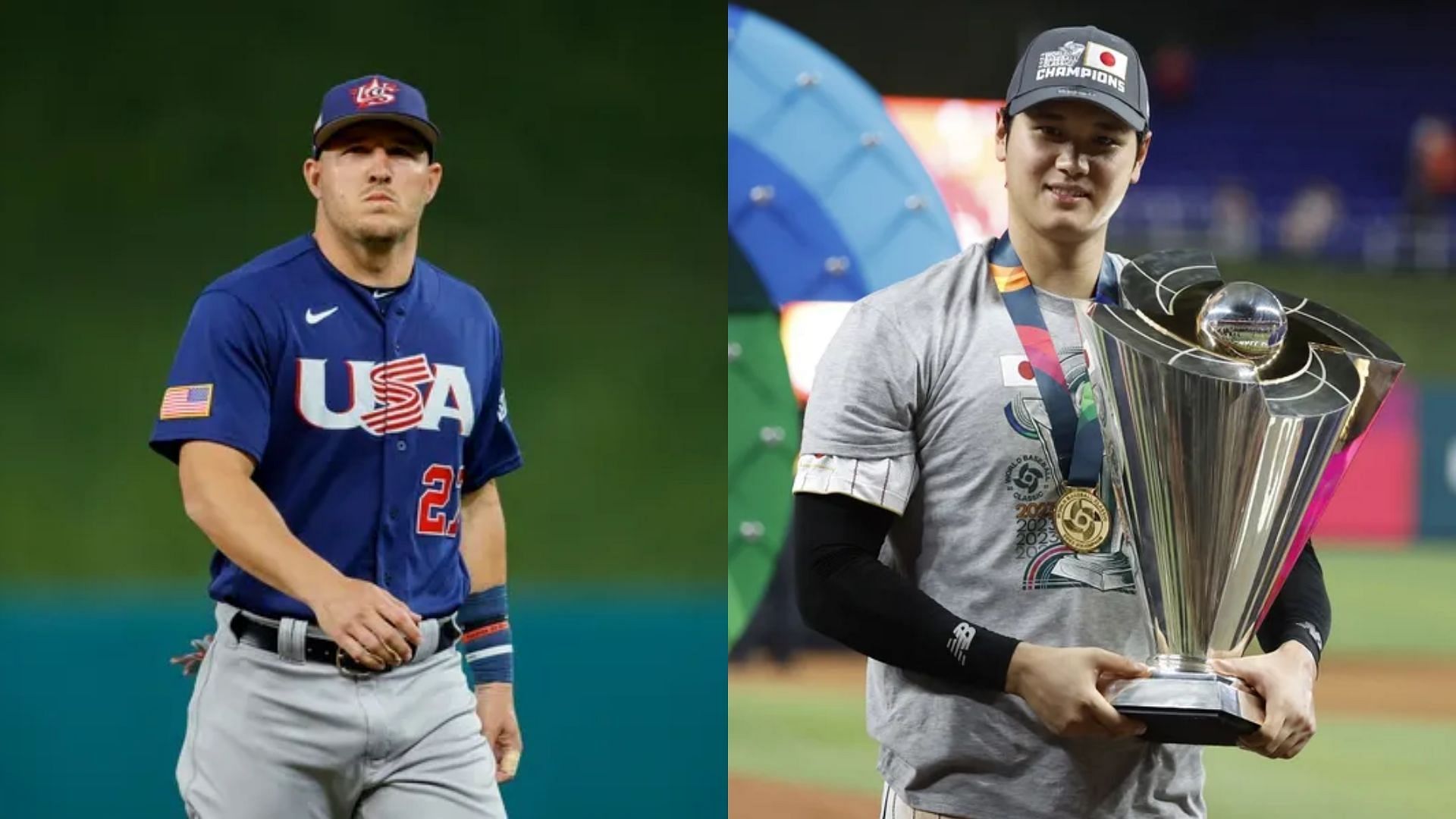 World Baseball Classic Sluggers Mike Trout &amp; Shohei Ohtani