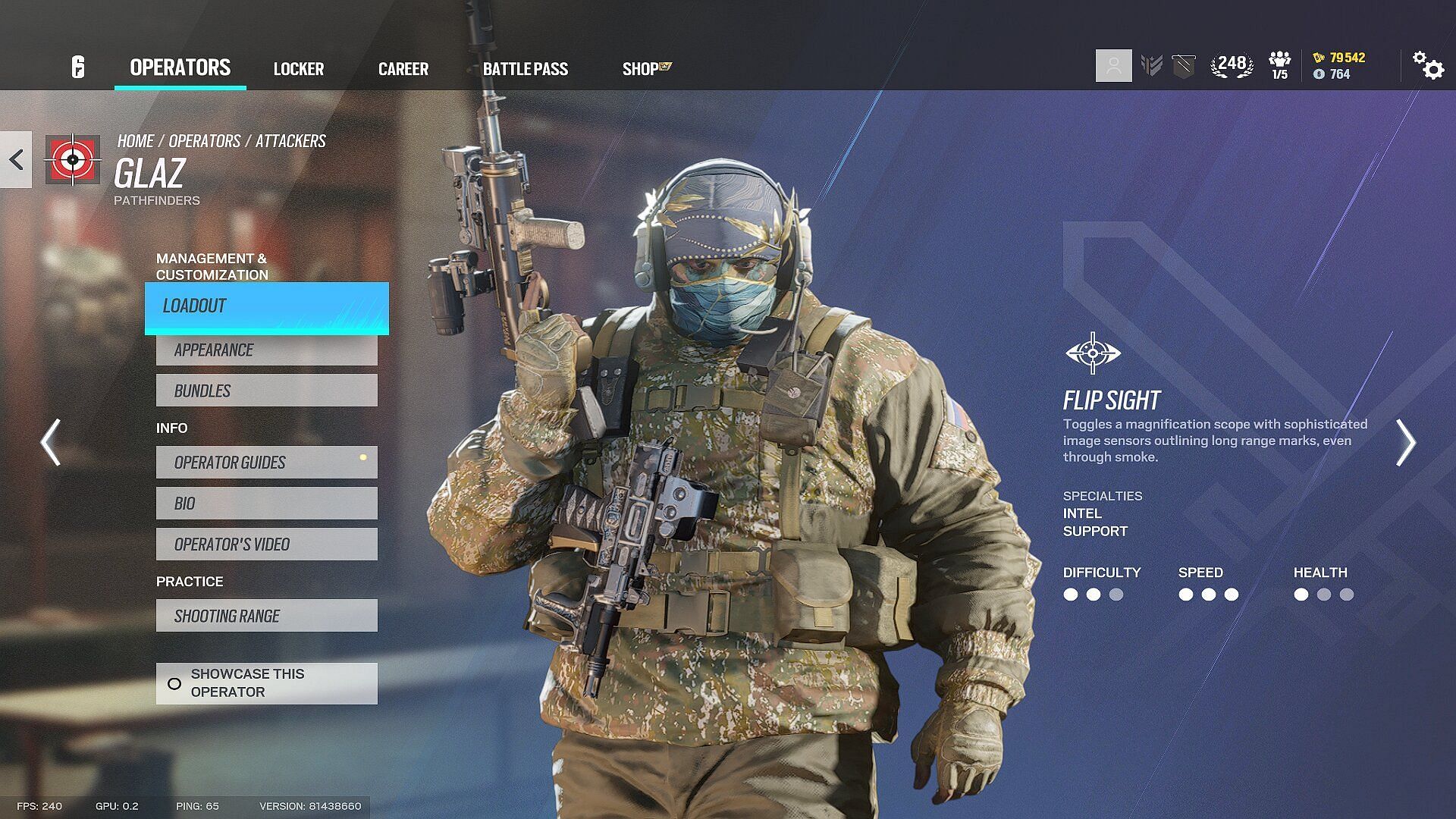 Glaz is a member of the Ghosteyes squad in Rainbow Six (Image via Ubisoft)