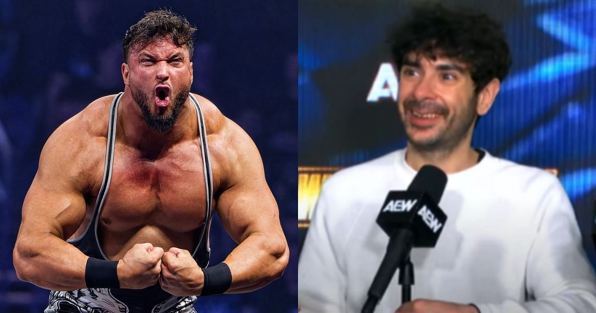 Wardlow (left) and Tony Khan (right) [Source: Wardlow on X and AEW YouTube]