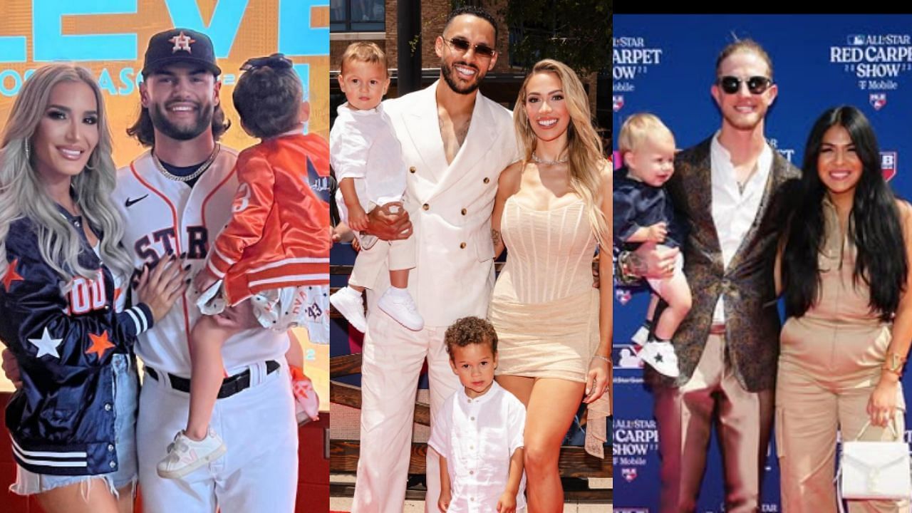 (Left to right) Lance McCullers with his family, Carlos Correa with his family and Josh Hader with his family (Images from - Instagram.com/@karamccullers, Instagram.com/@daniellardzz, Instagram.com/@josh.hader)