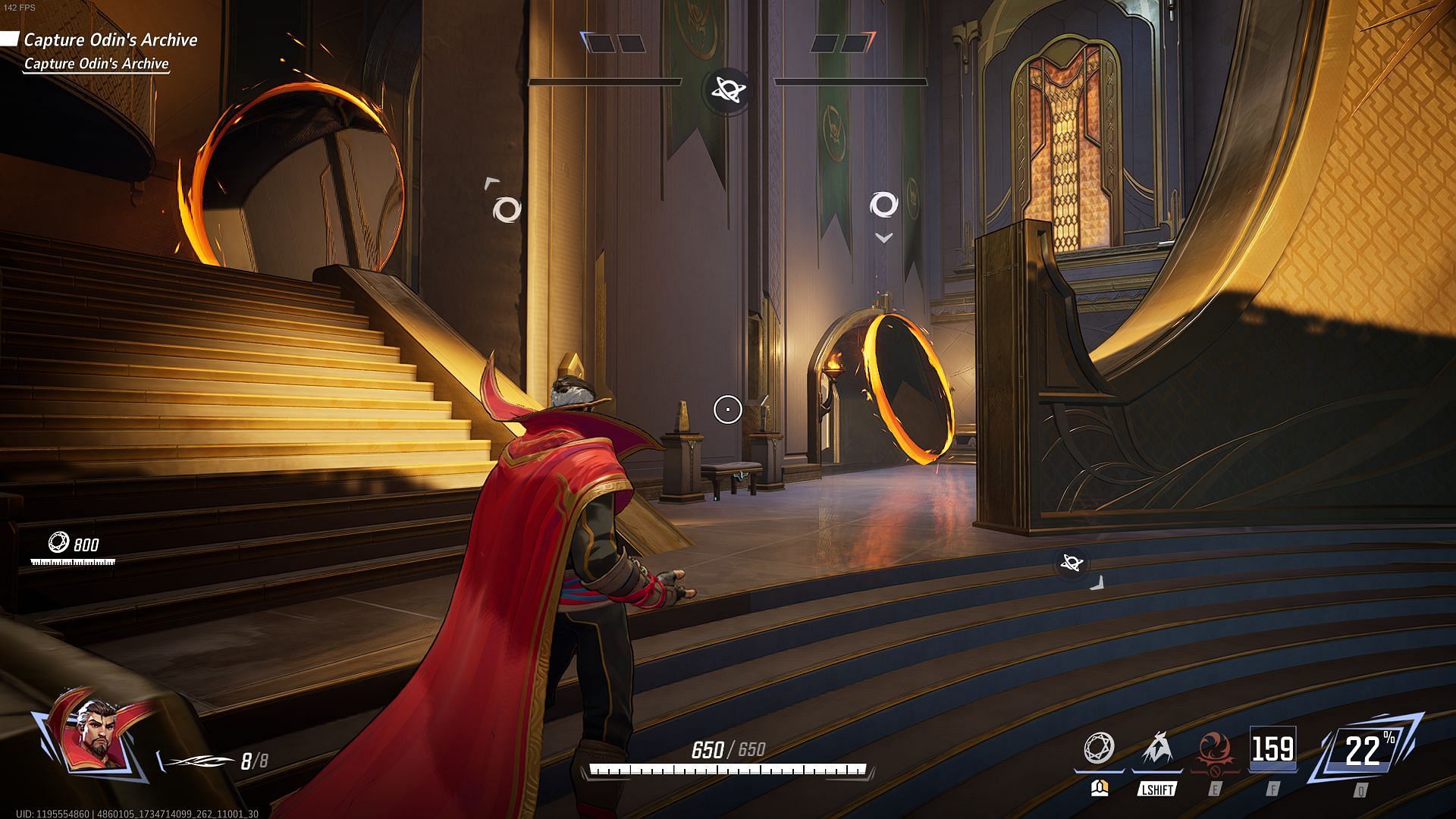 Doctor Strange&#039;s portal in Odin&#039;s Archive (Image via NetEase Games)