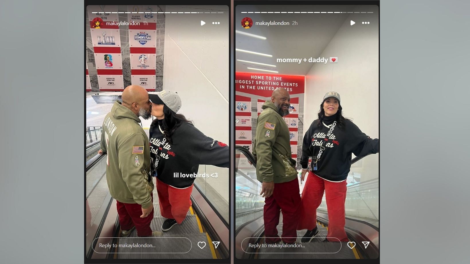 Drake London’s sister Makayla shows off the cozy moments of their parents before Falcons vs. Chargers (Credits: IG/Makayla London)