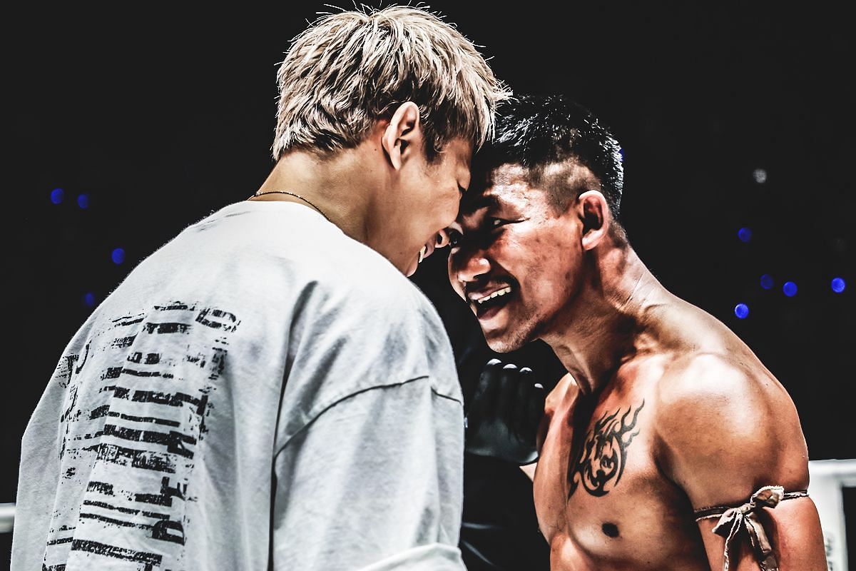 Takeru Segawa (left) and Rodtang Jitmuangnon (right). [Photo from ONE Championship]