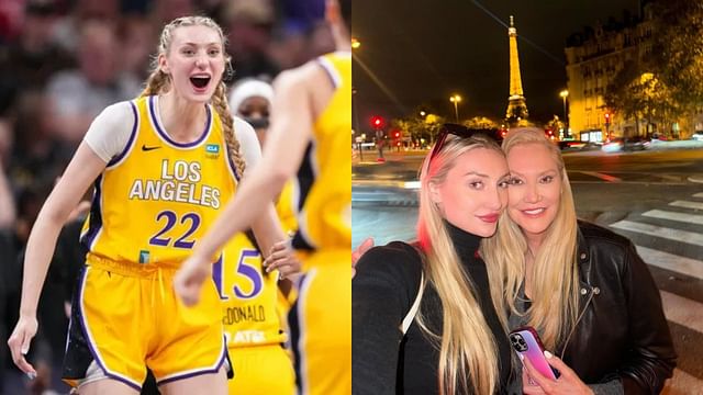 Los Angeles Sparks forward Cameron Brink alongside her mother Michelle Bain-Brink. Photo Credits: Imang, Michelle Bain-Brink